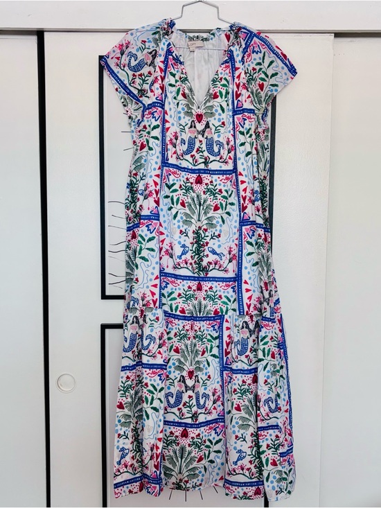 LOFT Dresses & Skirts - LOFT Floral Patchwork Midi Dress